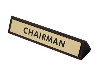 Chairman sign