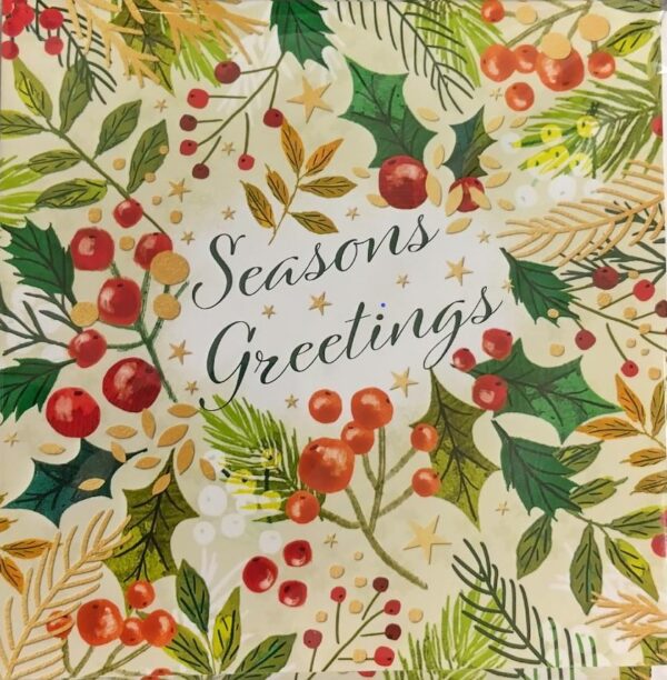 Christmas cards (Floral Seasons Greetings)